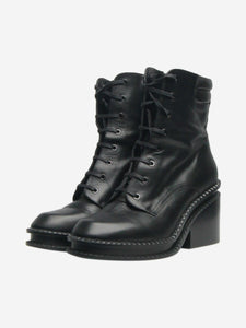 Robert Clergerie Black lace up boots - size EU 40