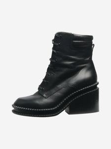 Robert Clergerie Black lace up boots - size EU 40