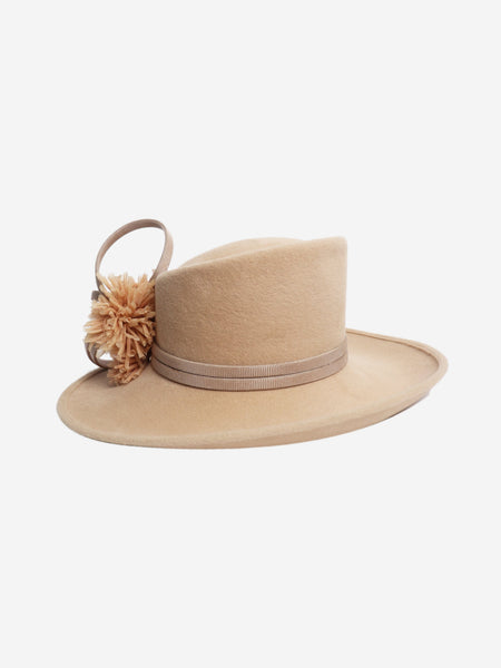 Beige felt hat product image