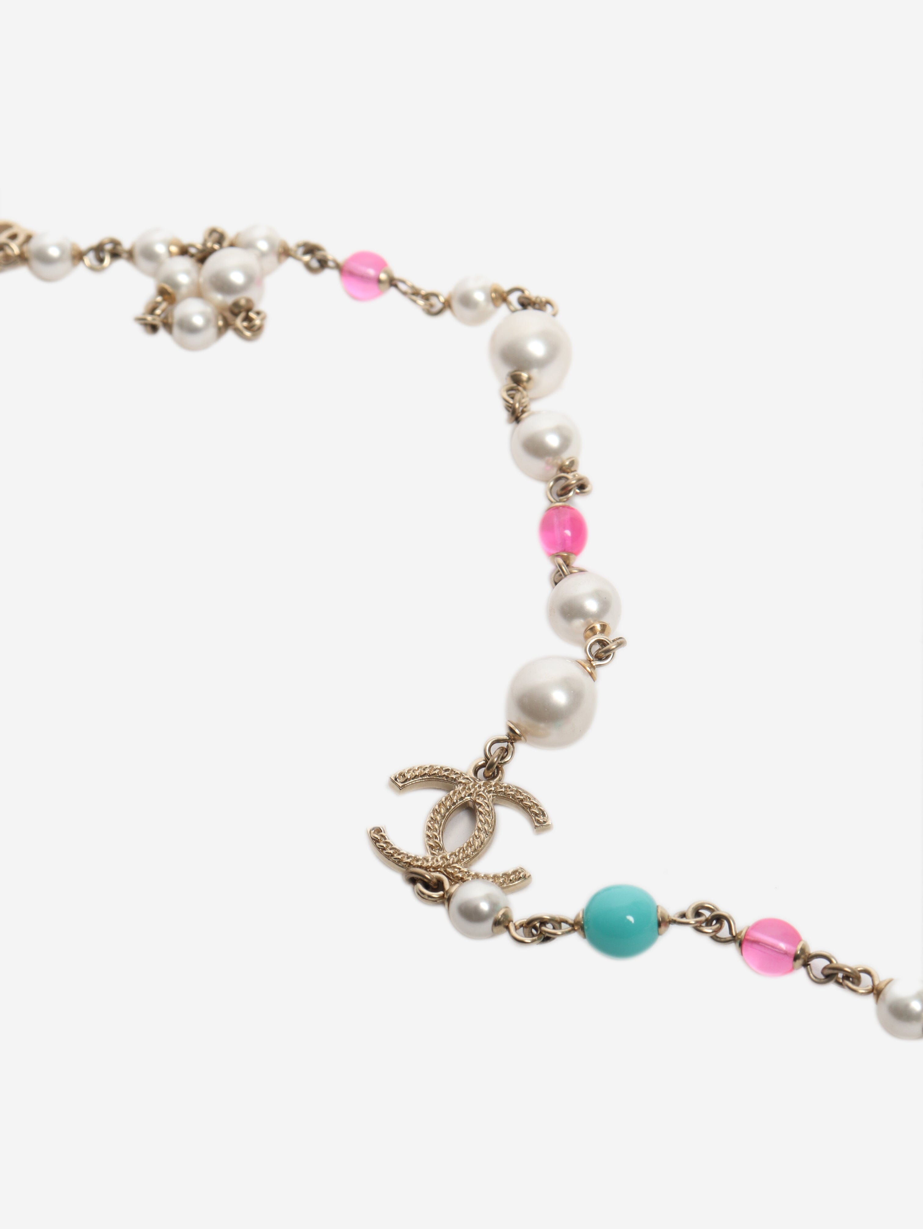 Gold-plated faux-pearl necklace Necklaces Chanel 