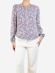 APOF Multicolour frill-collar floral shirt - size S