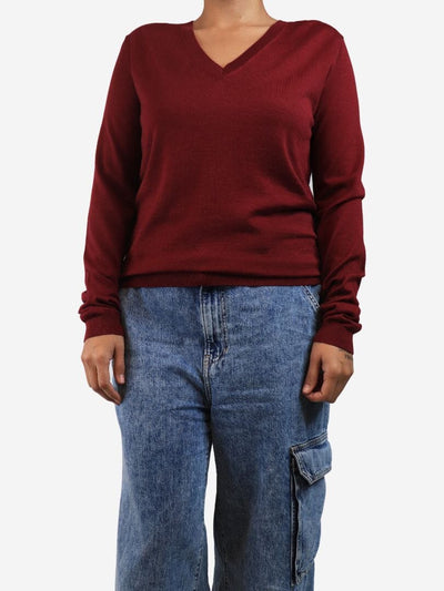 Red Paula knit top - size M Knitwear Issue Twelve 