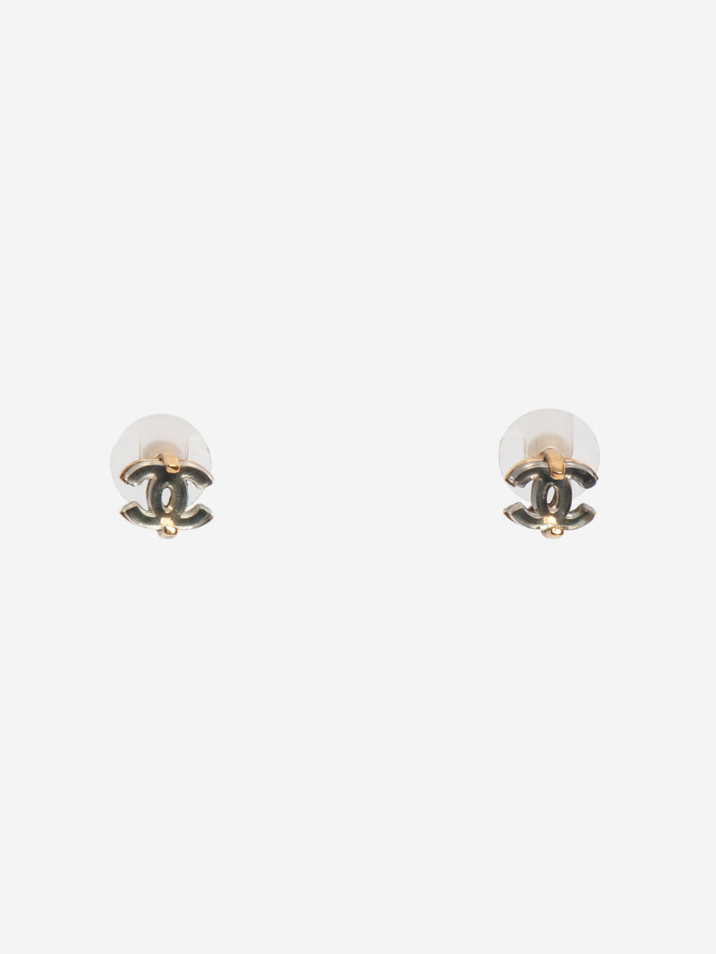 Gold CC lucite stud earrings Earrings Chanel 