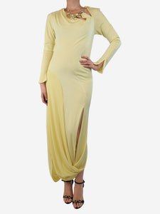 Jonathan Simkhai Yellow chain-link maxi dress - size XS