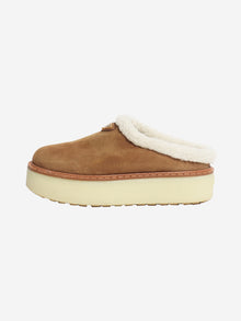 Brown Suede slippers - size EU 38.5 Flat Shoes Prada 