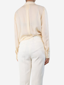 Frame Cream silk crepe shirt - size M