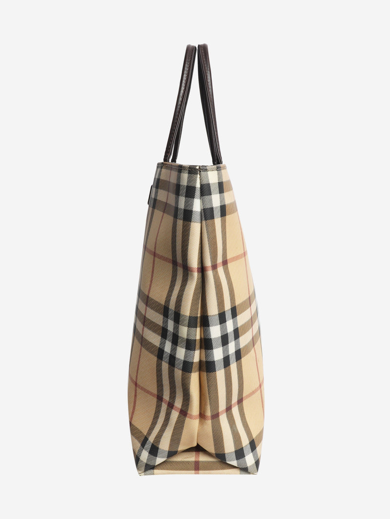 Brown vintage nova check tote bag Tote Bags Burberry 