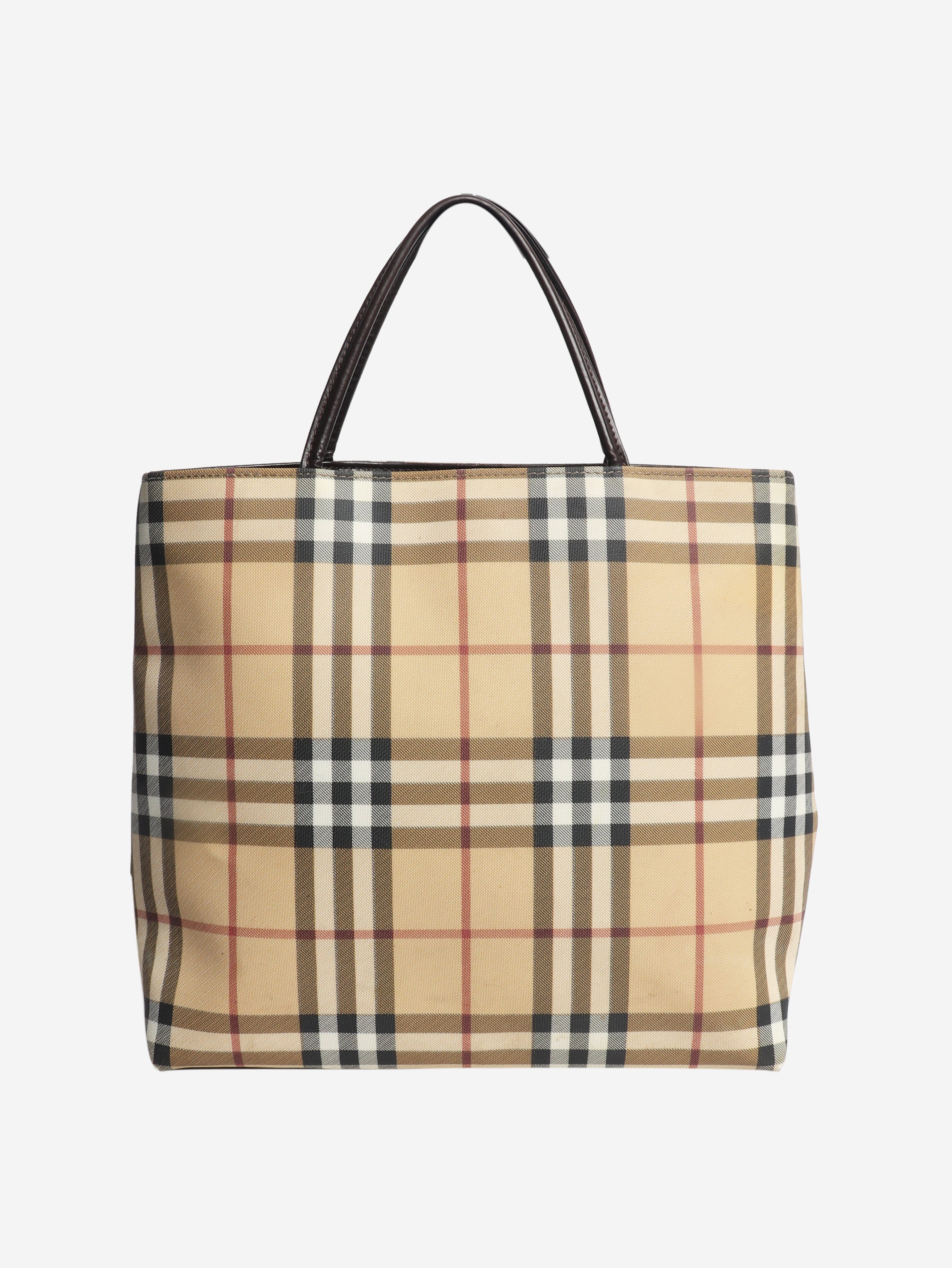 Brown vintage nova check tote bag Tote Bags Burberry 