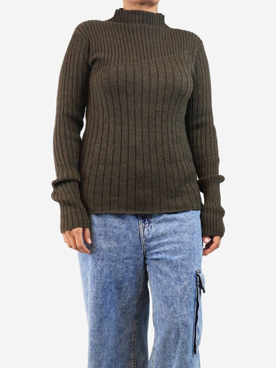 Green Nina knit top - size M Knitwear Issue Twelve 