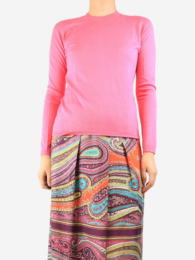 Hot pink fine knit sweater - size S Tops Gabriela Hearst 