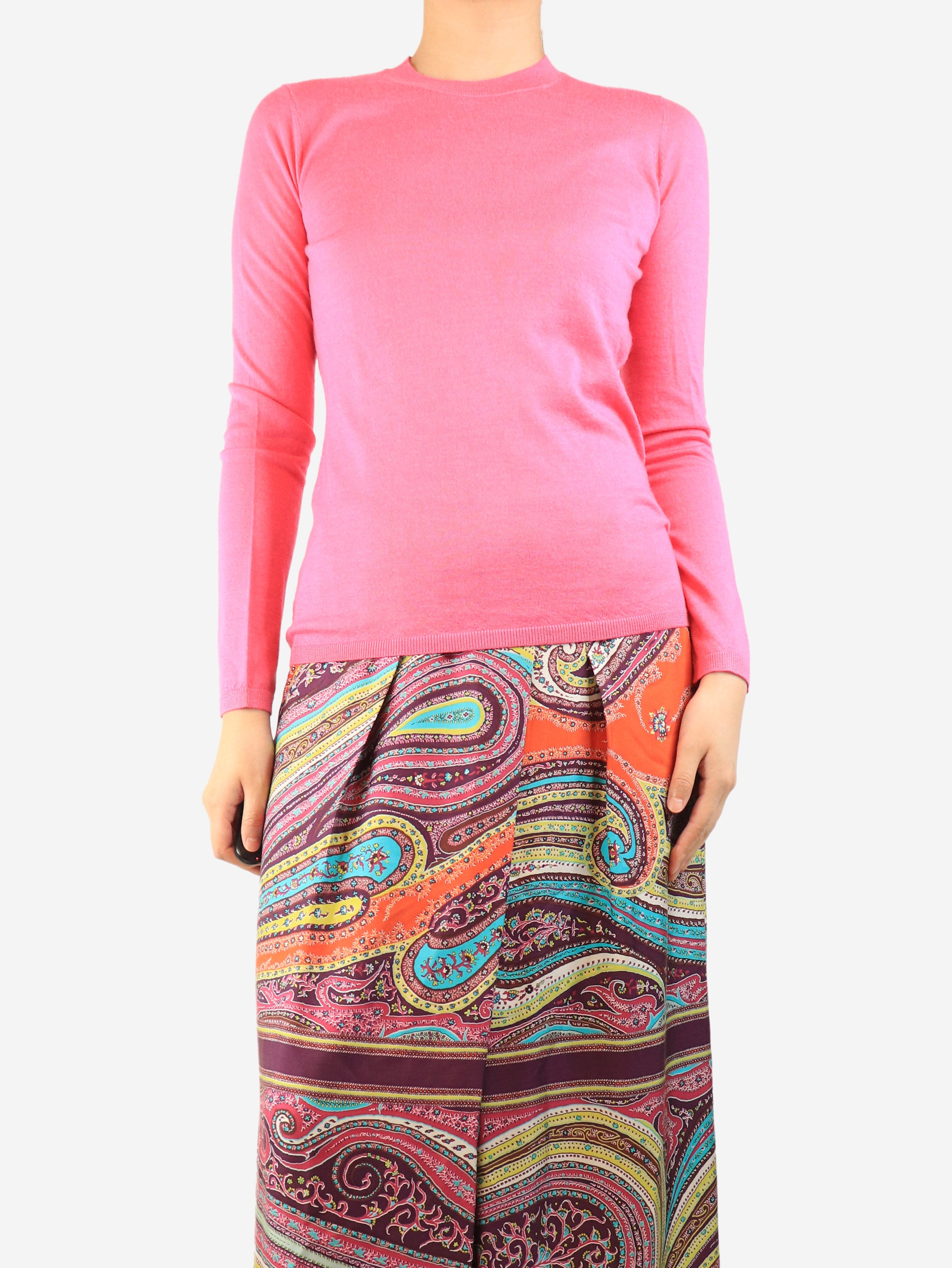 Hot pink fine knit sweater - size S Tops Gabriela Hearst 