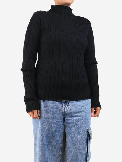 Black Nina knit top - size S Knitwear Issue Twelve 