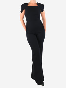 Roland Mouret Black crepe jumpsuit - size UK 8