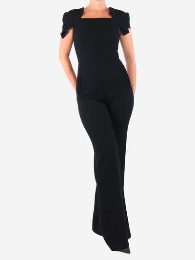 Black crepe jumpsuit - size UK 8 Jumpsuits Roland Mouret 