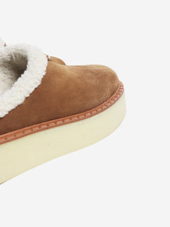 Brown Suede slippers - size EU 38.5 Flat Shoes Prada 