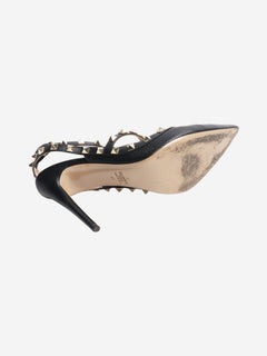 Black Rockstud leather pumps - size EU 41 Heels Valentino 