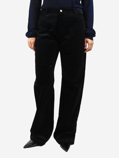 Black Chia corduroy trousers - size W 31 Trousers Issue Twelve 