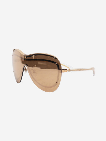 Gold shield sunglasses alternate image