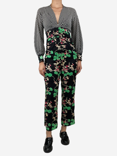 Black floral and star printed jumpsuit - size S Jumpsuits Rixo 