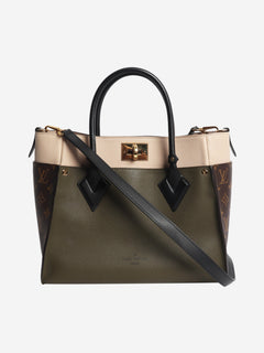 Khaki On My Side MM tote bag Tote Bags Louis Vuitton 