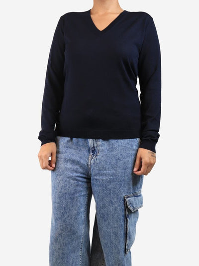 Navy Paula knit top - size XL Knitwear Issue Twelve 