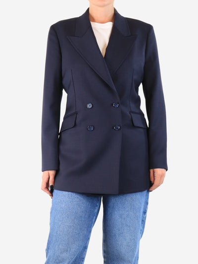 Navy blue double-breasted wool jacket - size UK 12 Coats & Jackets Gabriela Hearst 