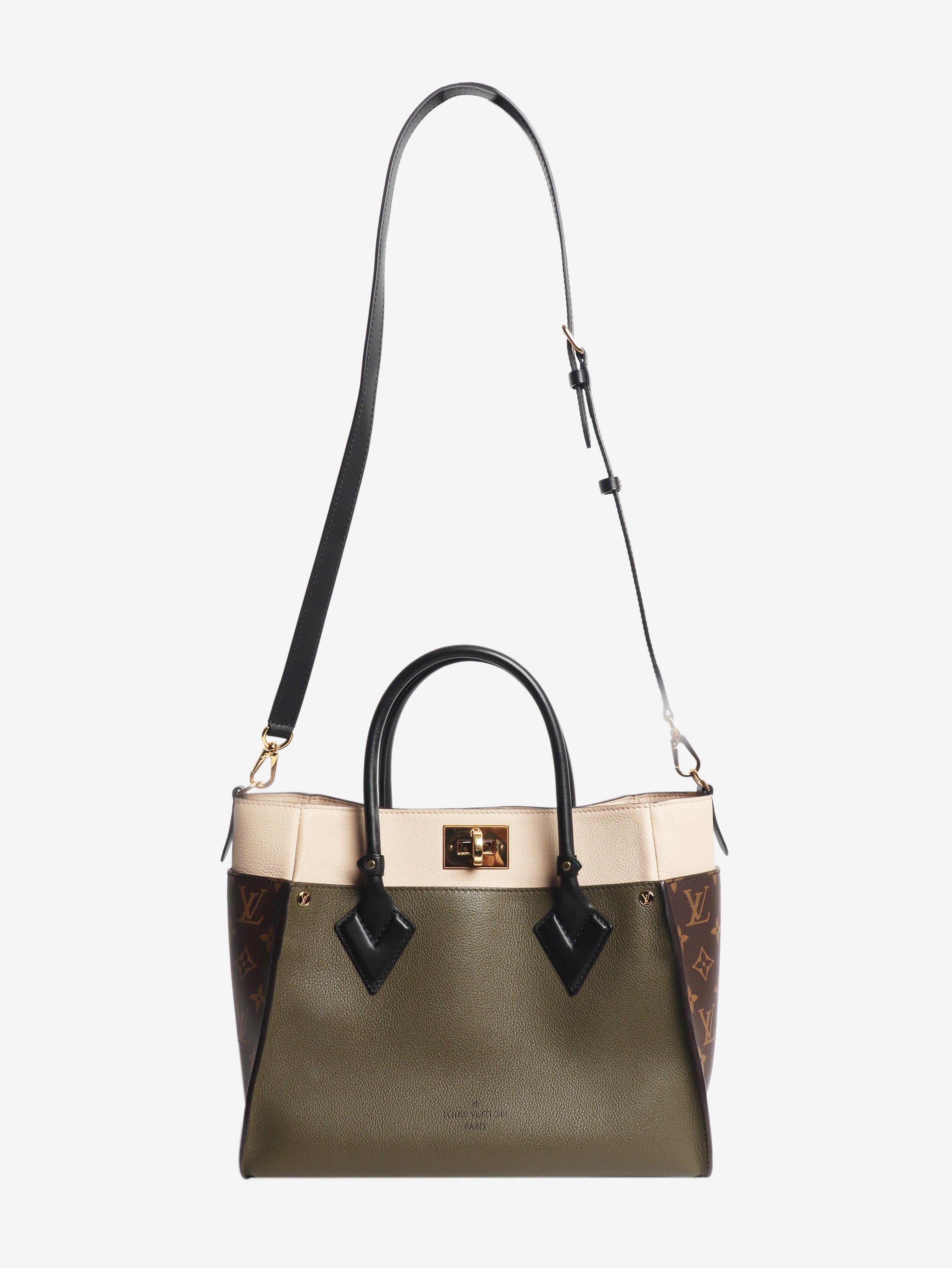 Khaki On My Side MM tote bag Tote Bags Louis Vuitton 