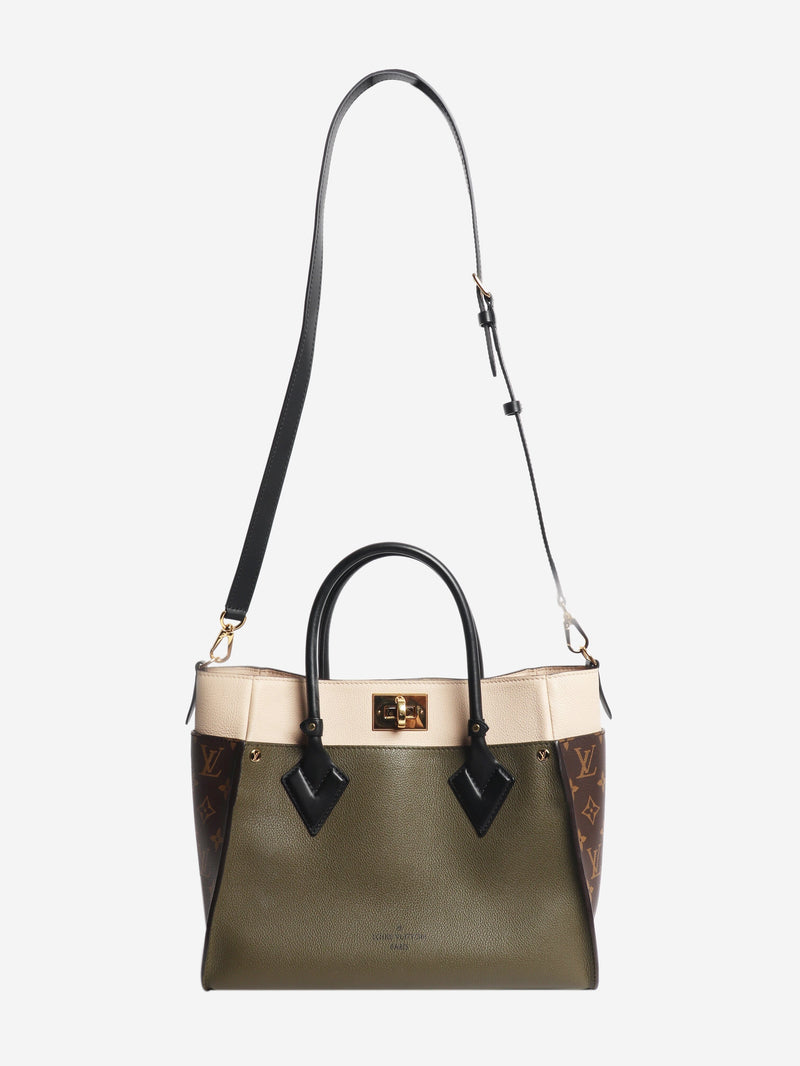 Khaki On My Side MM tote bag Tote Bags Louis Vuitton 