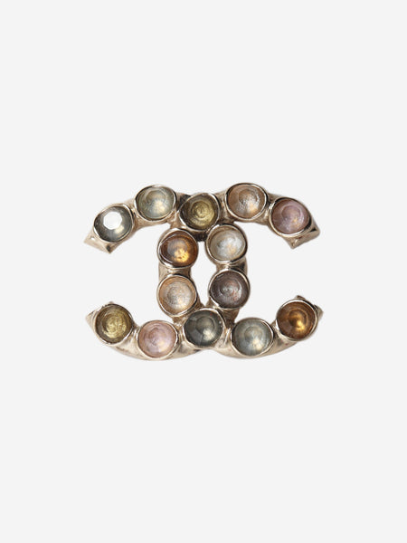 Multicolour gemstone CC brooch product image