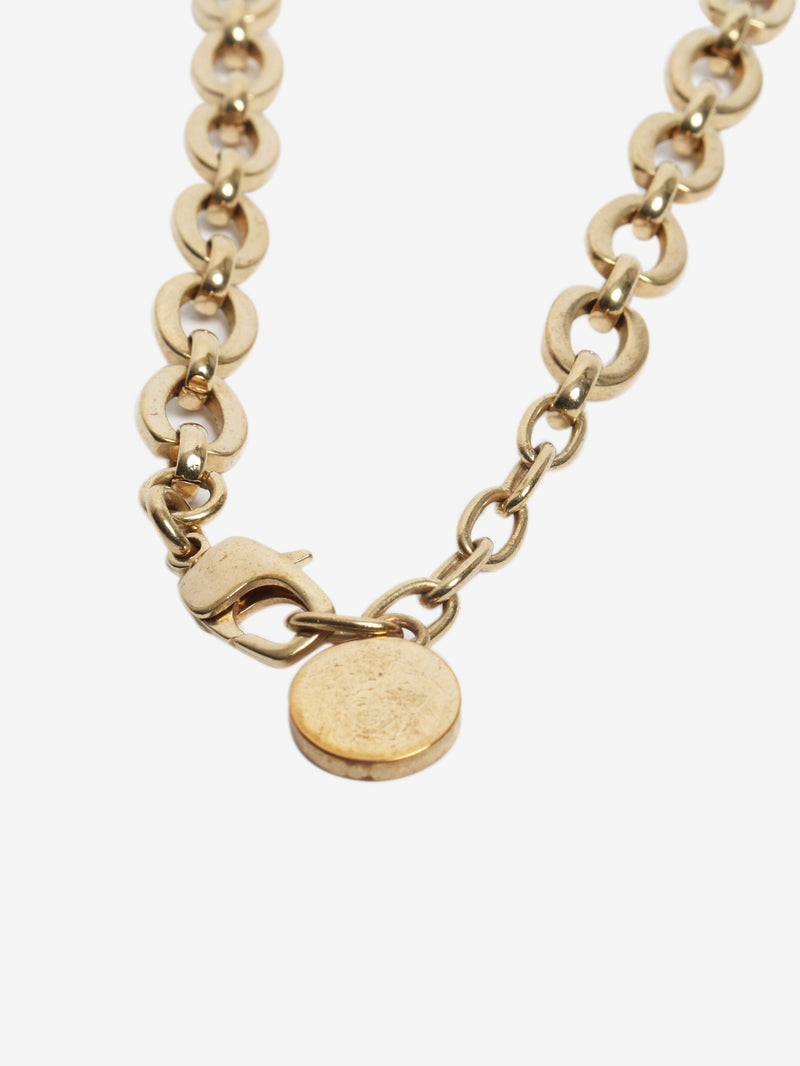 Gold coin charm necklace Necklaces Versace 