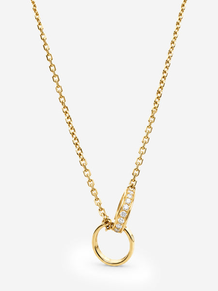 18k Yellow gold Love pendant alternate image