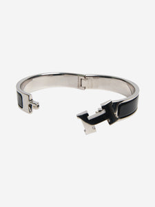 Hermes Black and silver Clic H bracelet