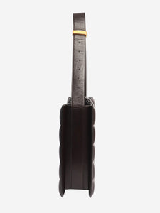 Bottega Veneta Bottega Veneta Black The Padded Marie Leather Shoulder Bag in Fondente