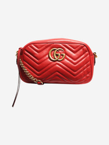 Gucci Red GG Marmont camera bag