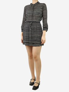 Isabel Marant Black and white striped mini dress - size UK 8