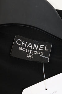 Chanel Boutique Black pocket shirt - size UK 8