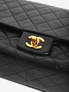 Chanel Black vintage 1989 lambskin Classic single flap bag