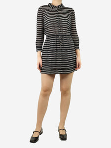 Isabel Marant Black and white striped mini dress - size UK 8