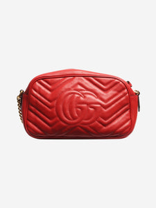 Gucci Red GG Marmont camera bag
