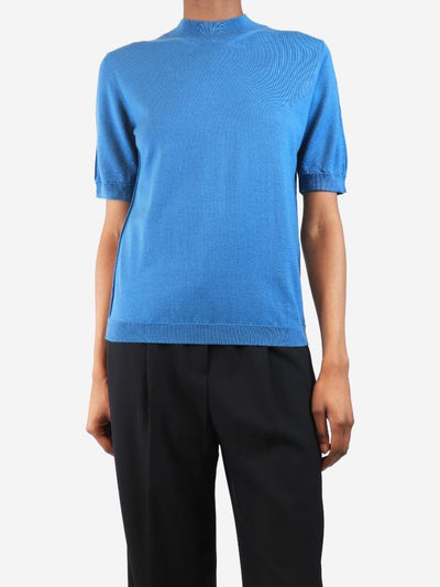 Blue Cecily knit top - size L Knitwear Issue Twelve 