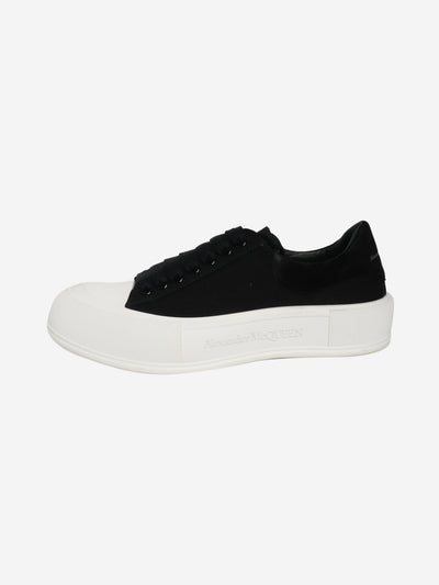 Black canvas sneakers - size EU 41 (UK 8) Flat Shoes Alexander McQueen 