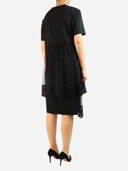 Black lace midi dress - size L alternate image