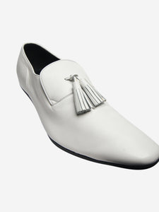 Celine White tassel loafer heels - size EU 36