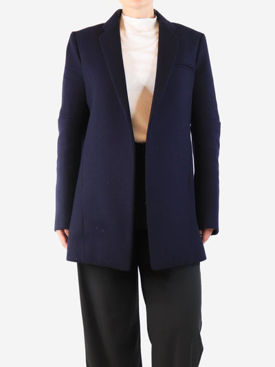 Navy blue wool short-coat - size UK 12 Coats & Jackets Celine 