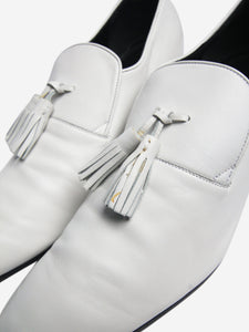 Celine White tassel loafer heels - size EU 36