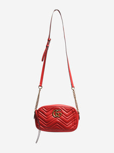 Gucci Red GG Marmont camera bag