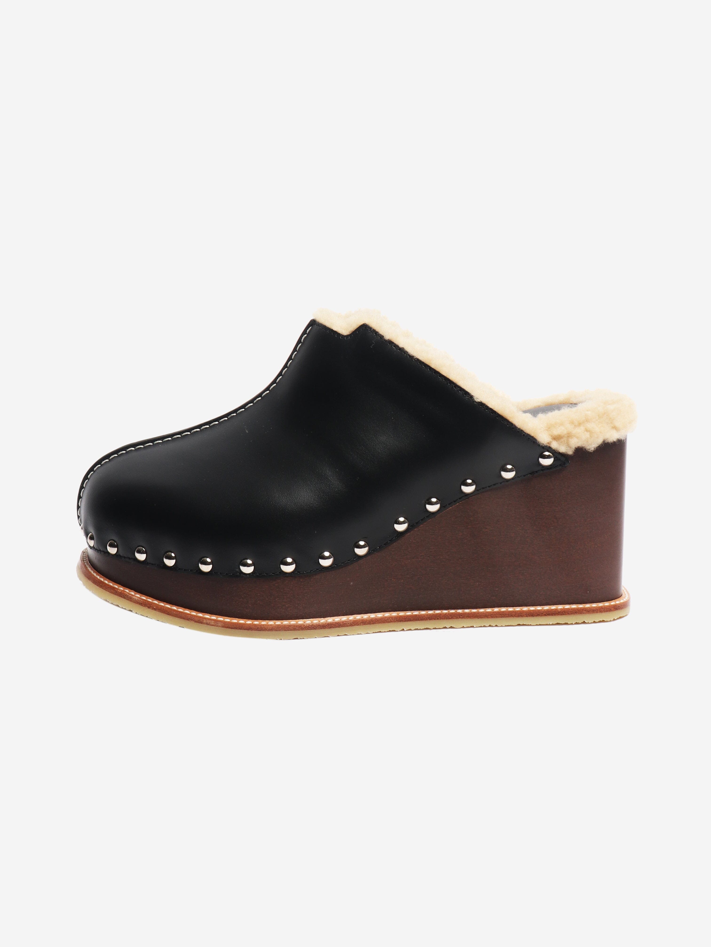 Black Earth mules - size EU 39 Heels Hermes 