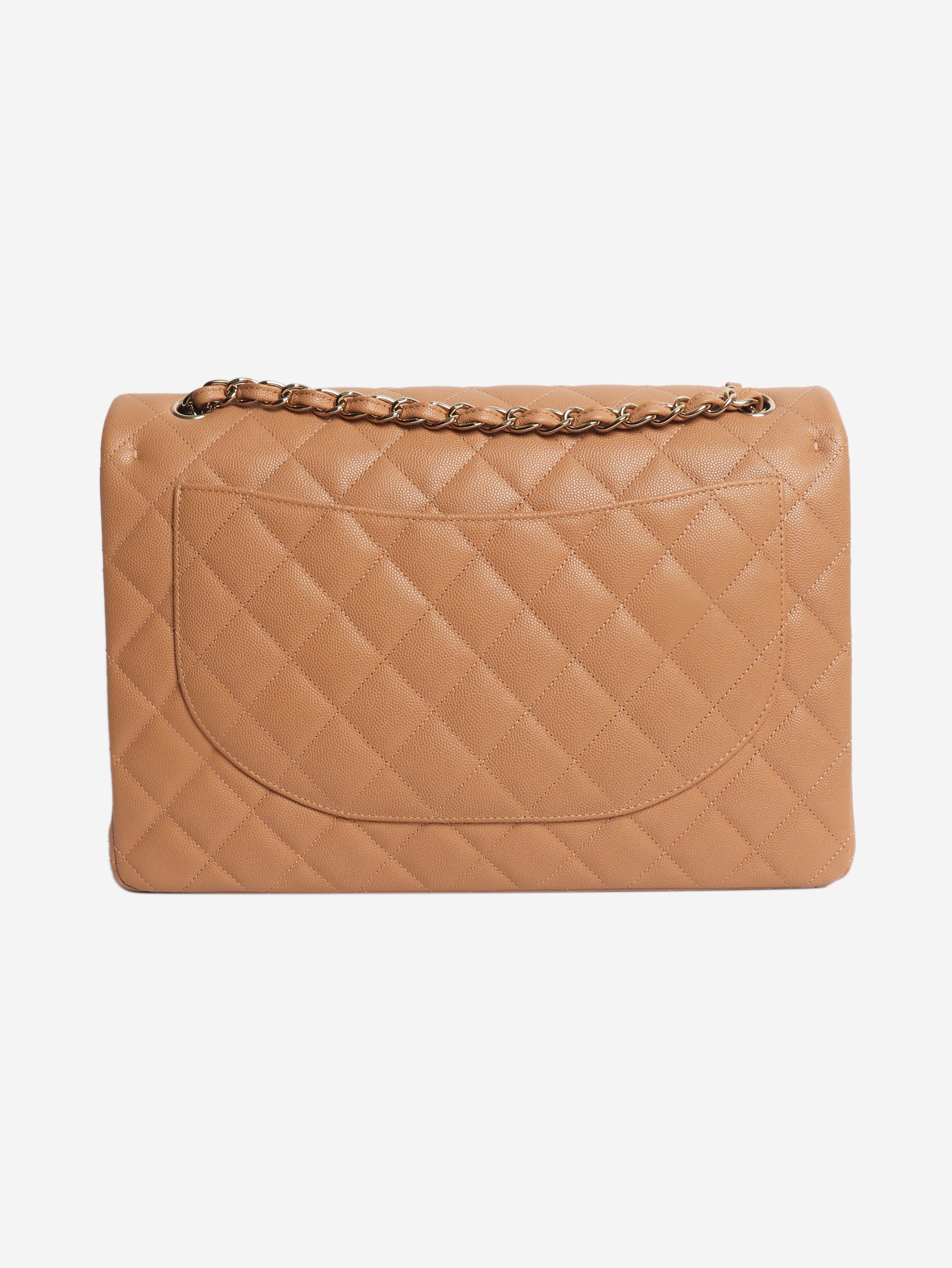 Blush caviar quilted maxi Classic Double Flap bag