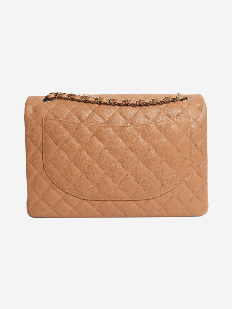 Blush caviar quilted maxi Classic Double Flap bag