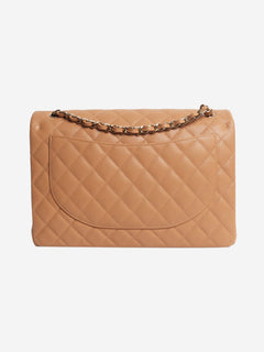 Blush caviar quilted maxi Classic Double Flap bag